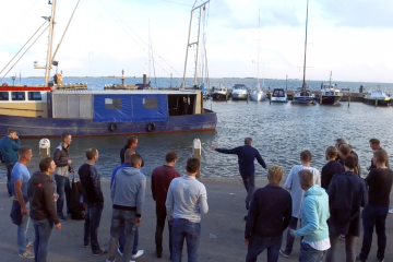 Bal in de botter schieten